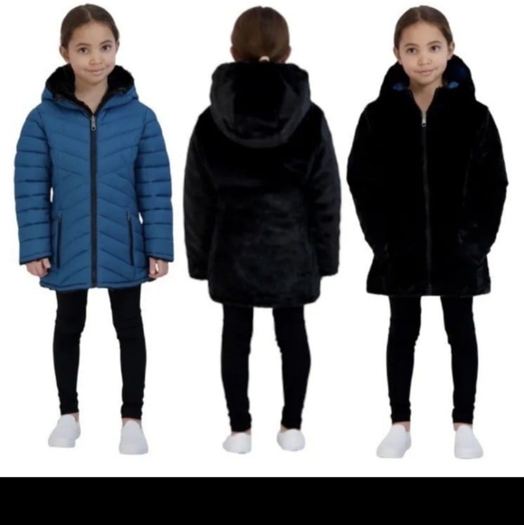 Steve Madden Youth Reversible Parka nwt - Picture 5 of 10